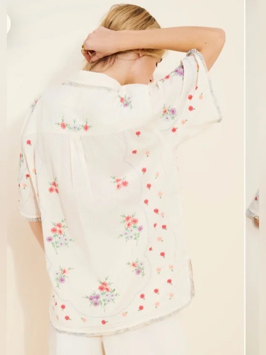 Free People Emma Embroidered top - Picture 7 of 14